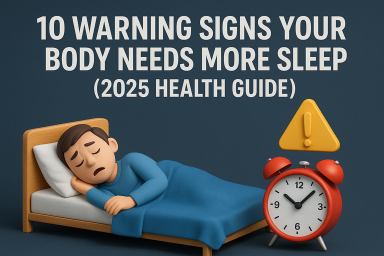 10 Warning Signs Your Body Needs More Sleep (2025 Health Guide)