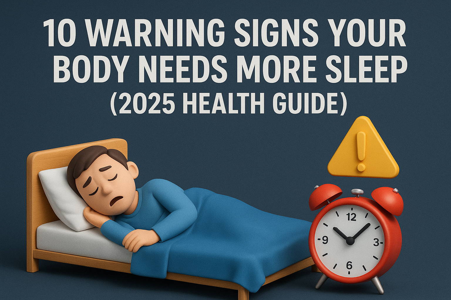 10 Warning Signs Your Body Needs More Sleep (2025 Health Guide)