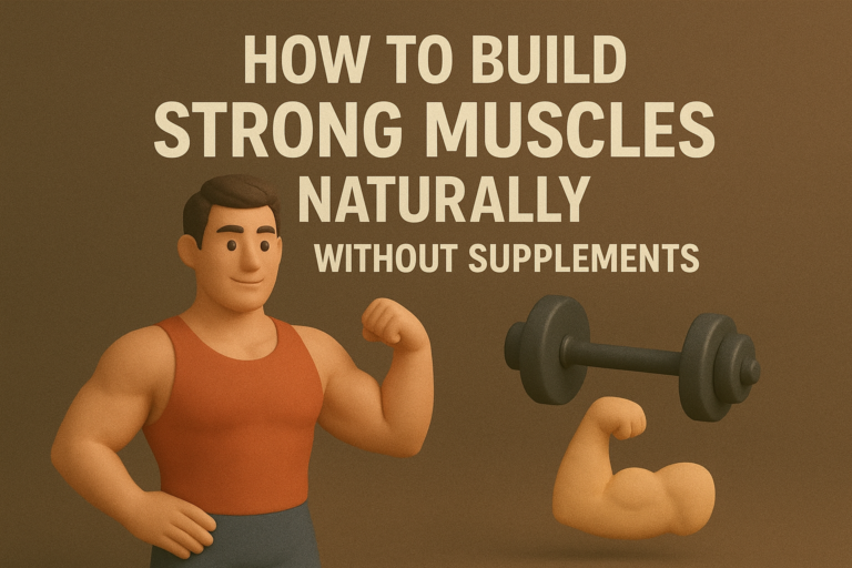 How to Build Strong Muscles Naturally Without Supplements