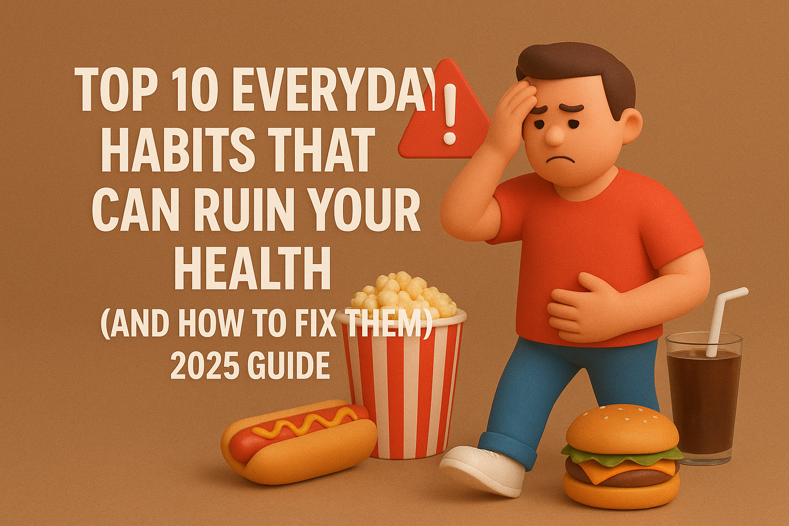 Top 10 Everyday Habits That Can Ruin Your Health (And How to Fix Them) – 2025 Guide